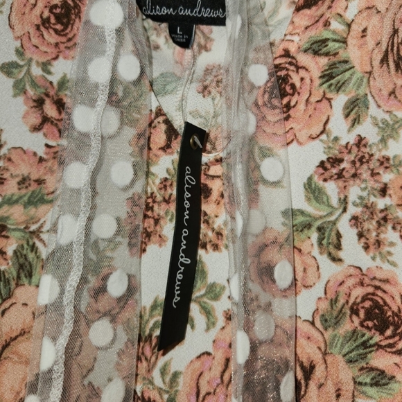 Alison Andrews Floral Dress large - Picture 3 of 3